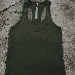 Authentic Lululemon Swiftly Tech Racerback tank size 6 in Olive